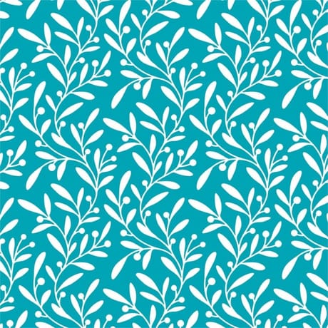 20 serviettes 33x33 cm berries blanc fond turquoise