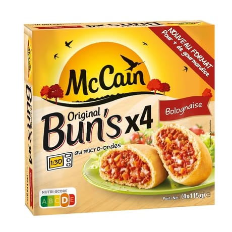 Mccain original bun's x4 bolognaise 460g