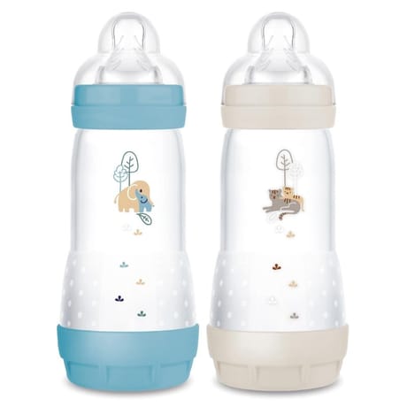 Mam biberon easy start anti-colique 320ml océan+sable tétine débit 3 - x2