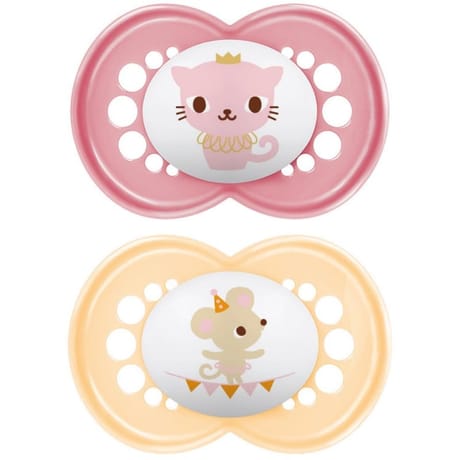 Mam sucette original animaux 18+ mois silicone x2