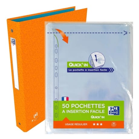 Oxford classeur bicolor a4 +50 perf