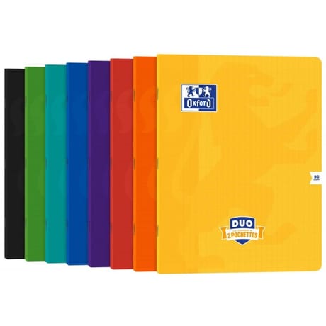 Oxford cahier duo agrafe 24x32 96p