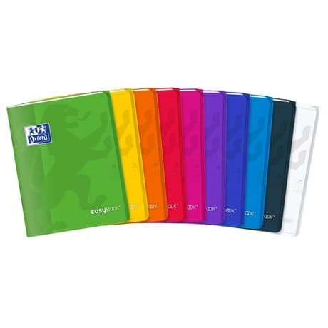 Cahier easybook agrafe 170x220 48pages optik 5x5m assorti