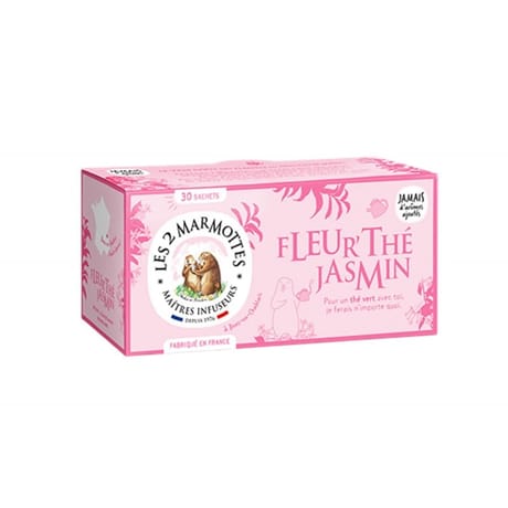 Les 2 marmottes fleur'thé jasmin 60g