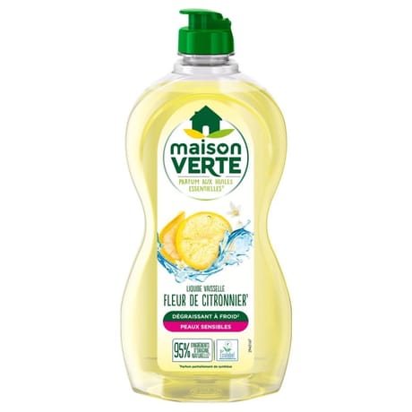 Maison verte liquide vaisselle fleur de citronnier 500ml