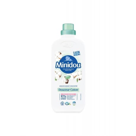Minidou assouplissant douceur coton flacon 1l 50 lavages