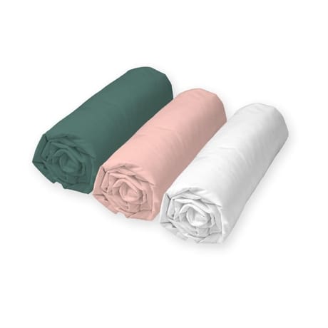 Drap housse coton 90x190 unis assortis