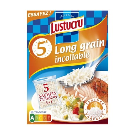 Lustucru riz blanc 5 min 5 sachets cuisson