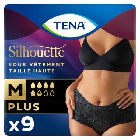 Tena silhouette plus serviette taille M noir X9