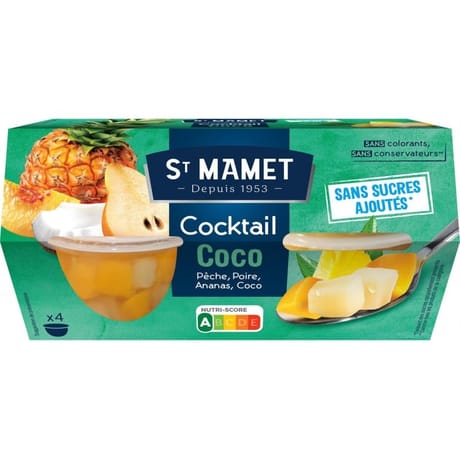 Saint mamet cocktail coco sans sucre ajoutés 4x113g - 452g