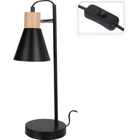 Lampe 14x47cm noir