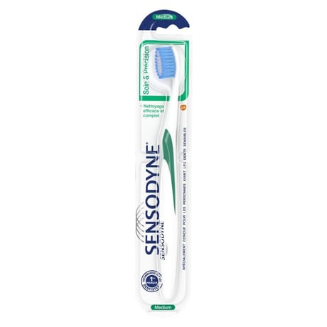 Sensodyne brosse à dents soin & précision medium