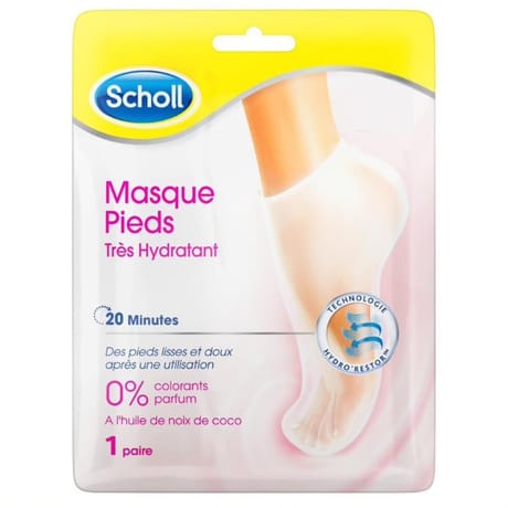 Scholl masque pieds très hydratant x1 paire