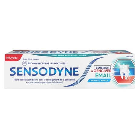 Sensodyne dentifrice sensibilité gencives & email 75ml