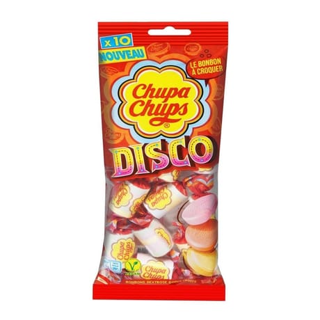 Chupa chups flowpack 10 mini rouleaux dextrose 115g