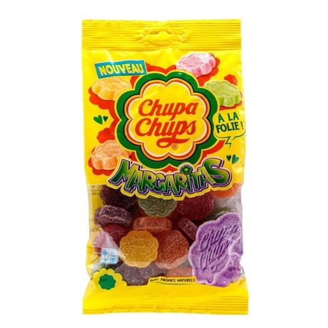 Chupa chups flowpack margarita gelifie gout fruit 175g