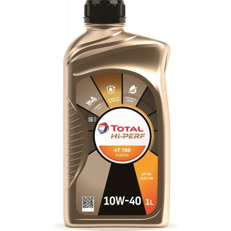 Total huile total hi-perf 4t 700 scooter 10W-401l