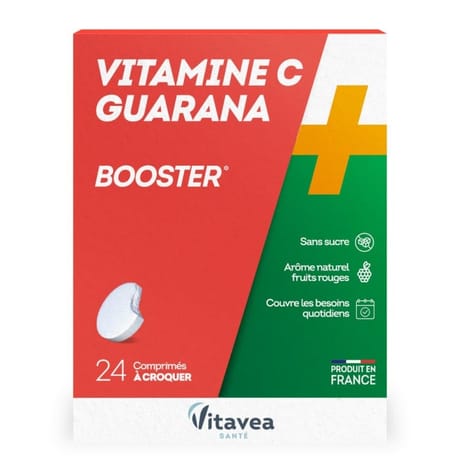 Nutrisante vitamine C + guarana comprimés x 24