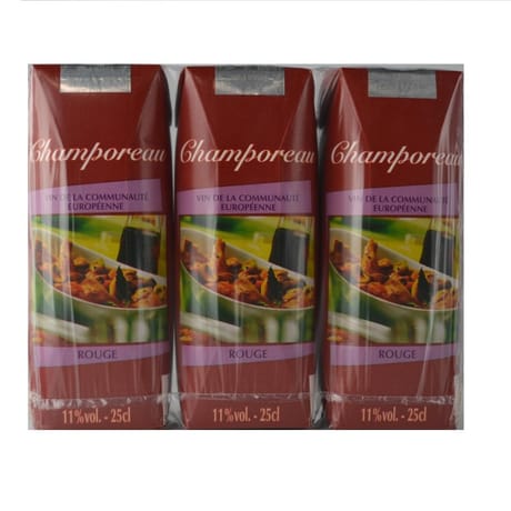 Champoreau vce rouge briquettes 3 x 25 cl 11% Vol.