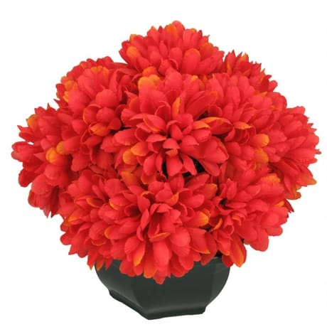 Chrysantheme x 16 coupe 030XH31CM - orange artificielle