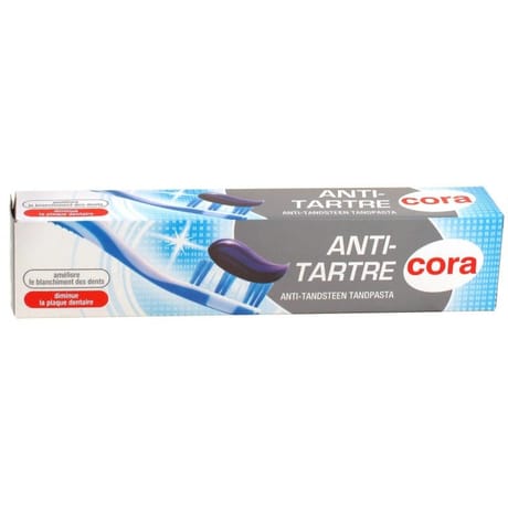 Cora dentifrice anti-tartre tube 75ml