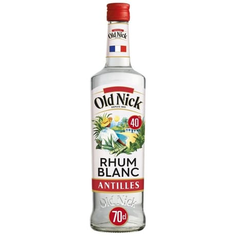 Old nick rhum blanc 40%vol 70cl