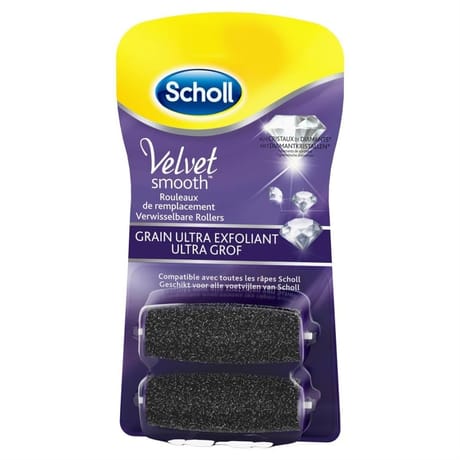 Scholl velvet smooth rouleau de remplacement grain ultra exfoliant x2
