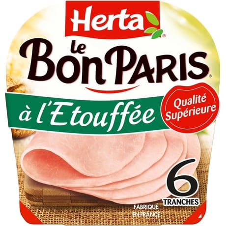 Herta le bon paris jambon à l'étouffée 6 tranches 255g