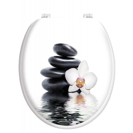 Abattant deco imprime charnières plastiques hdf zenitude