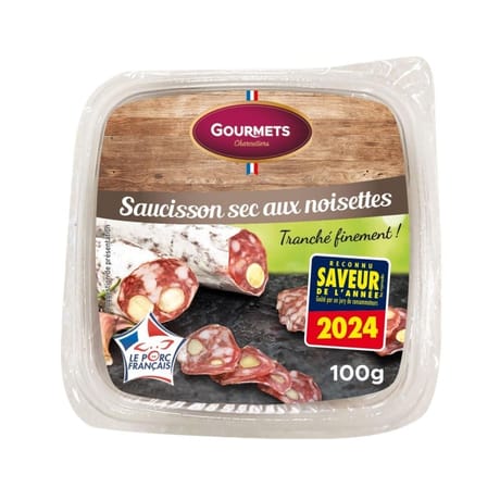 Gourmets de l'Artois saucisson sec aux noisettes bol 100g