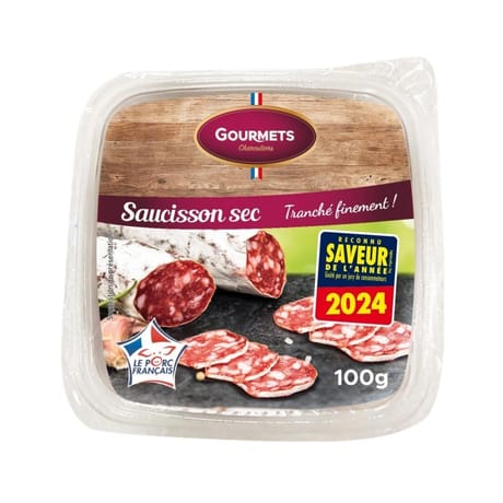 Gourmets de l'Artois saucisson sec tranché finement 100g