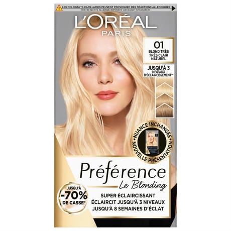 Preference blondissimes coloration n°01 blond très très clair naturel