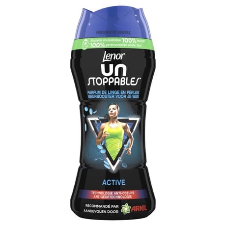Lenor unstoppables actif parfum de linge en perles 224g