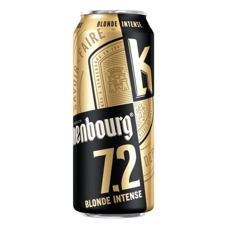 Kronenbourg  bière blonde d'Alsace canette 50cl 7,2%vol
