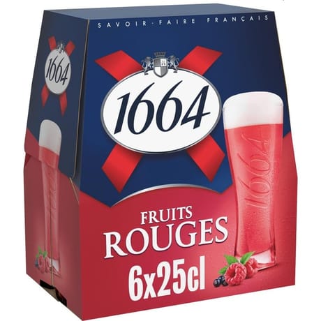 1664 fruits rouge 6x25cl 4.50% vol