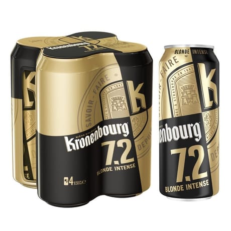 Kronenbourg blonde 4 X 50 cl 7.2% vol