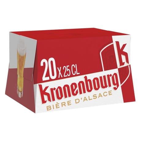 Kronenbourg bière blonde d'Alsace 20x25cl 4.2%vol