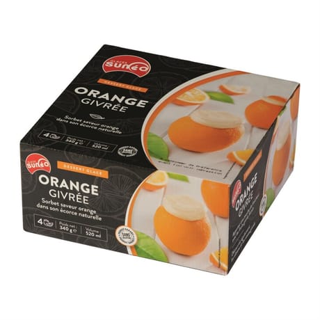Suneo 4 oranges givrées 340g