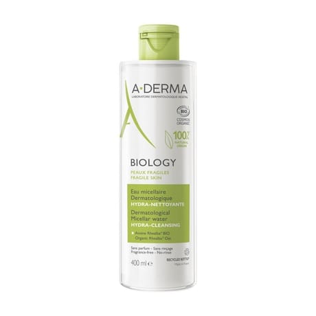A-derma biology eau micellaire dermatologique hydra nettoyante bio 400ml