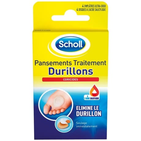 Scholl pansements traitement coricides durillons x4