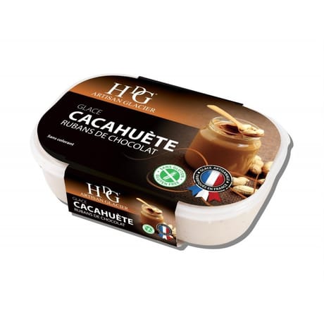 HDG bac glace cacahuète rubans de chocolat 750ml 487g
