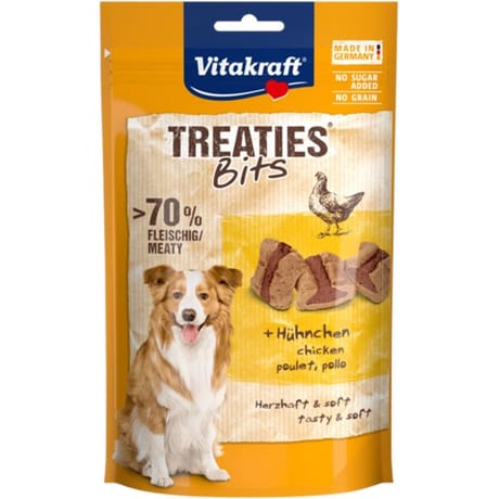Vitakraft treaties bits poulet bacon pour chien 120g