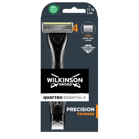 Wilkinson rasoir quattro essential 4 précision trimmer + 1 lame