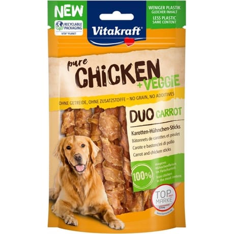 Vitakraft pure chicken + morceaux de carottes 80g