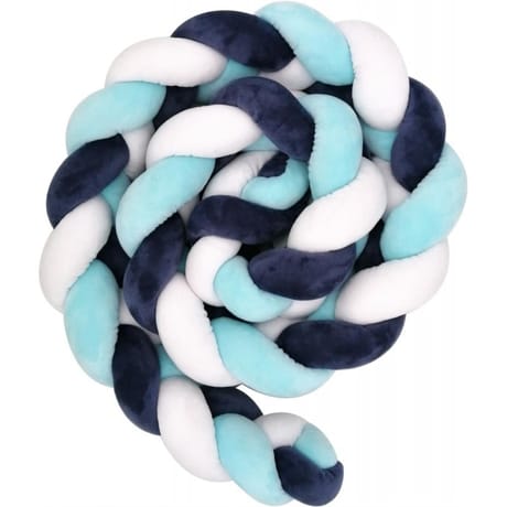 Tresse 200cm bleu/blanc velours Babycalin