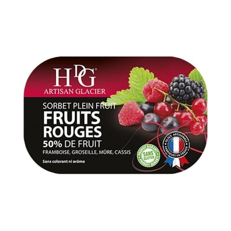 HDG sorbet fruits rouges 487g