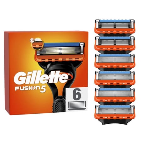 Gilette fusion 5 recharges de lames de rasoir pour homme x6