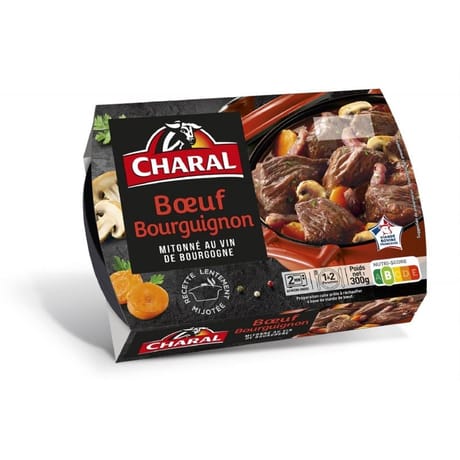 Boeuf bourguignon mitonné au vin de Bourgogne 2x150g Charal