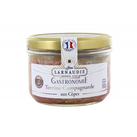 Jean larnaudie terrine de campagne aux cepes gastronomie verrine 180g