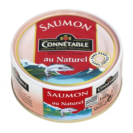 Connetable saumon au naturel 112g